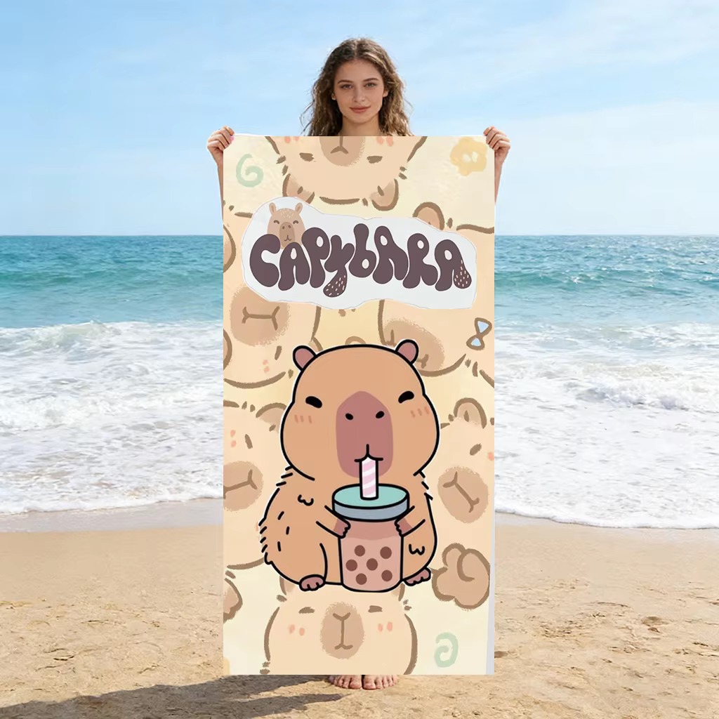 Capybara Cartoon Quick-Drying  - Towel Small Sport ulasan dan harga