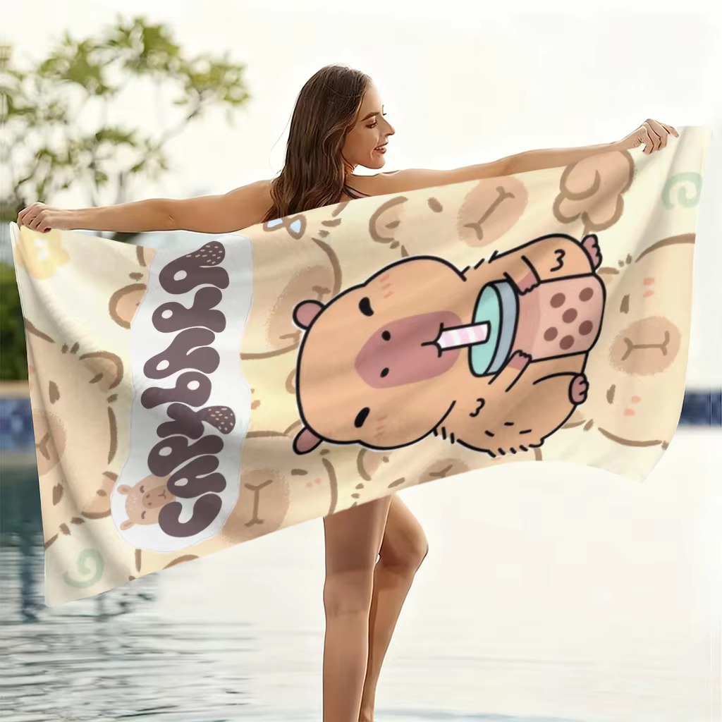 Quick-Drying Capybara Cartoon  - Towel Small Sport ulasan dan harga