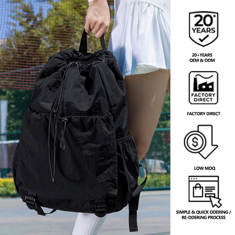 Custom Logo Drawstring Sports  - Badminton Logo ulasan dan harga