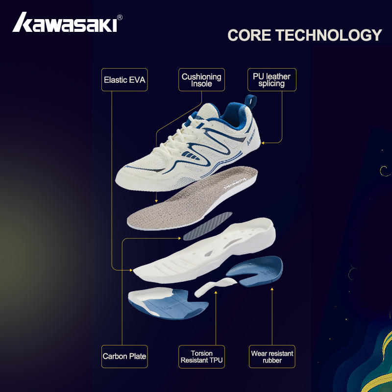 Retro Design Badminton Shoes K - Badminton Footwork ulasan dan harga