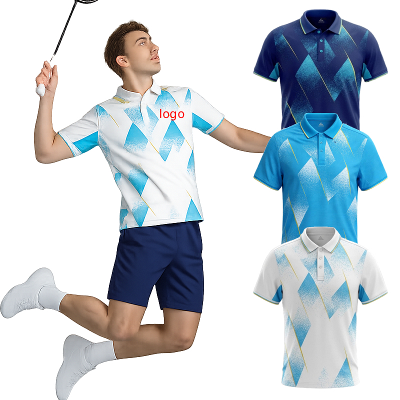 Men's Badminton Polo Shirt Cus - Badminton Logo ulasan dan harga